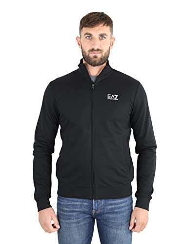 Emporio Armani Herren Train Core Zip Up Pullover, schwarz, Groß von Emporio Armani