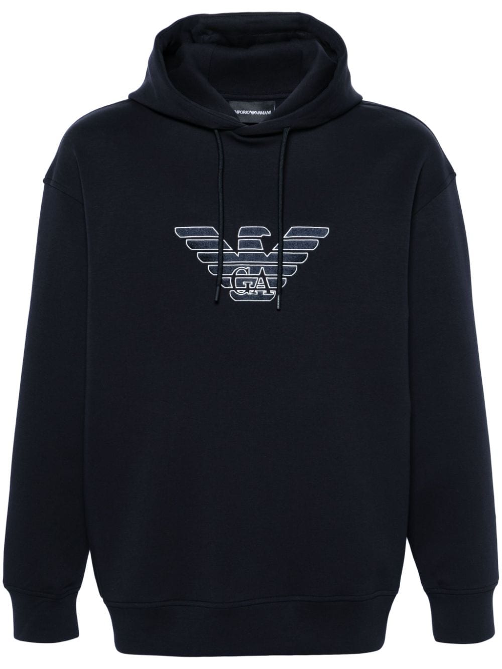 Emporio Armani Hoodie mit Logo-Stickerei - Blau von Emporio Armani