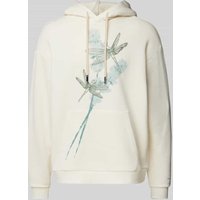 Emporio Armani Hoodie mit Motiv-Stitching in Offwhite, Größe XXL von Emporio Armani