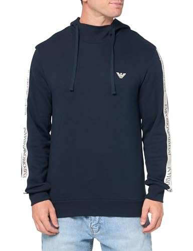 Emporio Armani Iconic Terry Kapuzenpullover mit langen Ärmeln von Emporio Armani