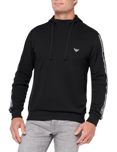 Emporio Armani Iconic Terry Kapuzenpullover mit langen Ärmeln von Emporio Armani