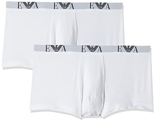Emporio Armani Intimates, Herren Boxershorts, 2er Pack, Weiß (White), Medium von Emporio Armani