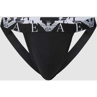 Emporio Armani Jockstrap mit Logo-Bund im 2er-Pack in Black, Größe L von Emporio Armani