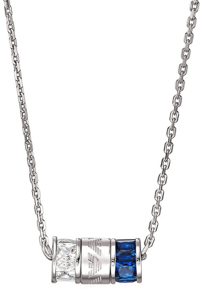 Emporio Armani Kette mit Anhänger EG3577221, EG3578040, mit Zirkonia (synth) von Emporio Armani