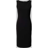 Emporio Armani Knielanges Kleid mit Strukturmuster in Black, Größe 38 von Emporio Armani