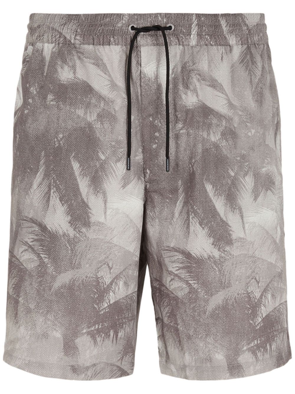 Emporio Armani Kordelzug-Joggingshorts mit Palmen-Print - Braun von Emporio Armani