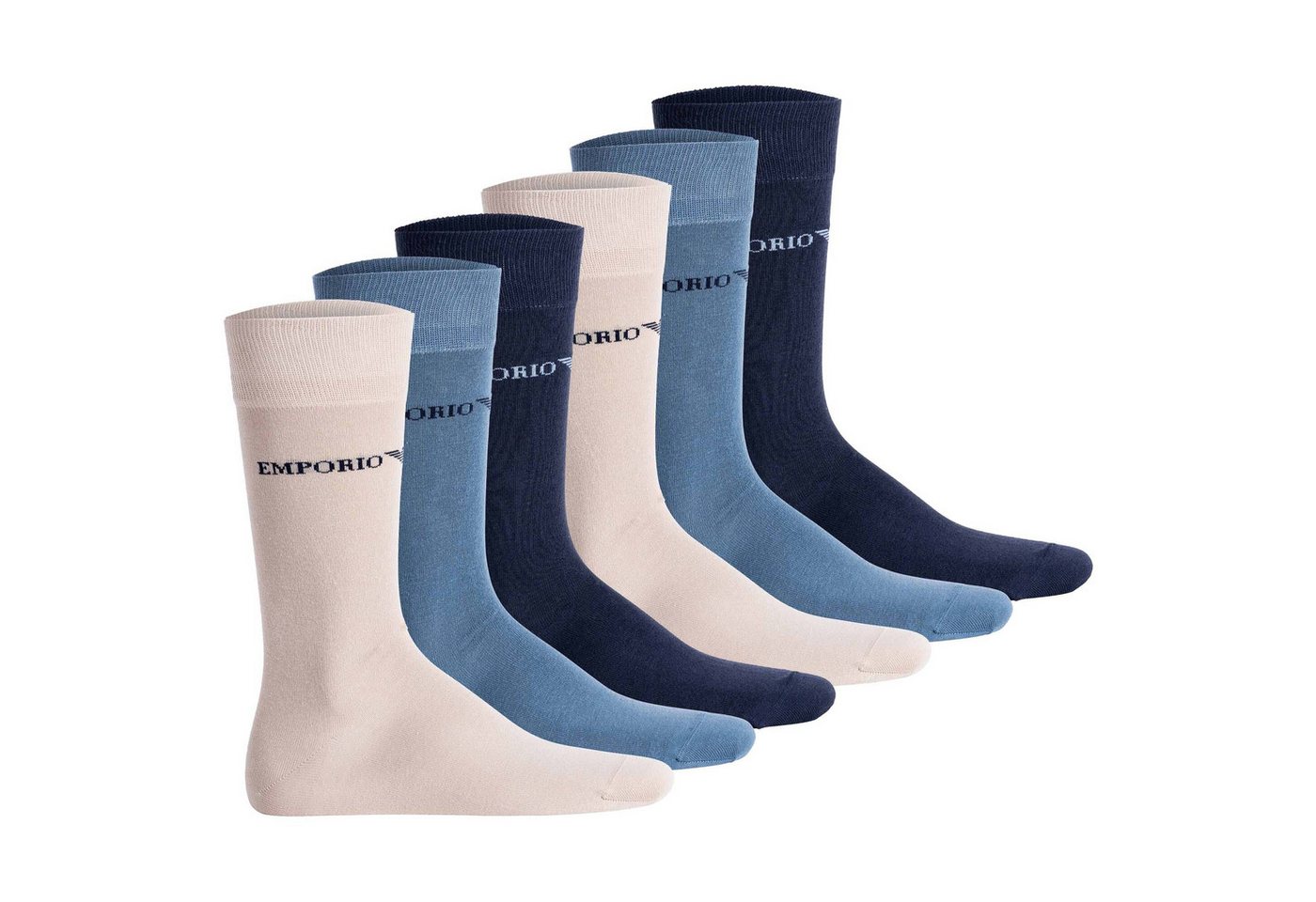 Emporio Armani Kurzsocken Herren Socken, 6er Pack - CASUAL COTTON von Emporio Armani