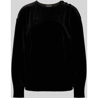 Emporio Armani Longsleeve mit Label-Details in Black, Größe M von Emporio Armani