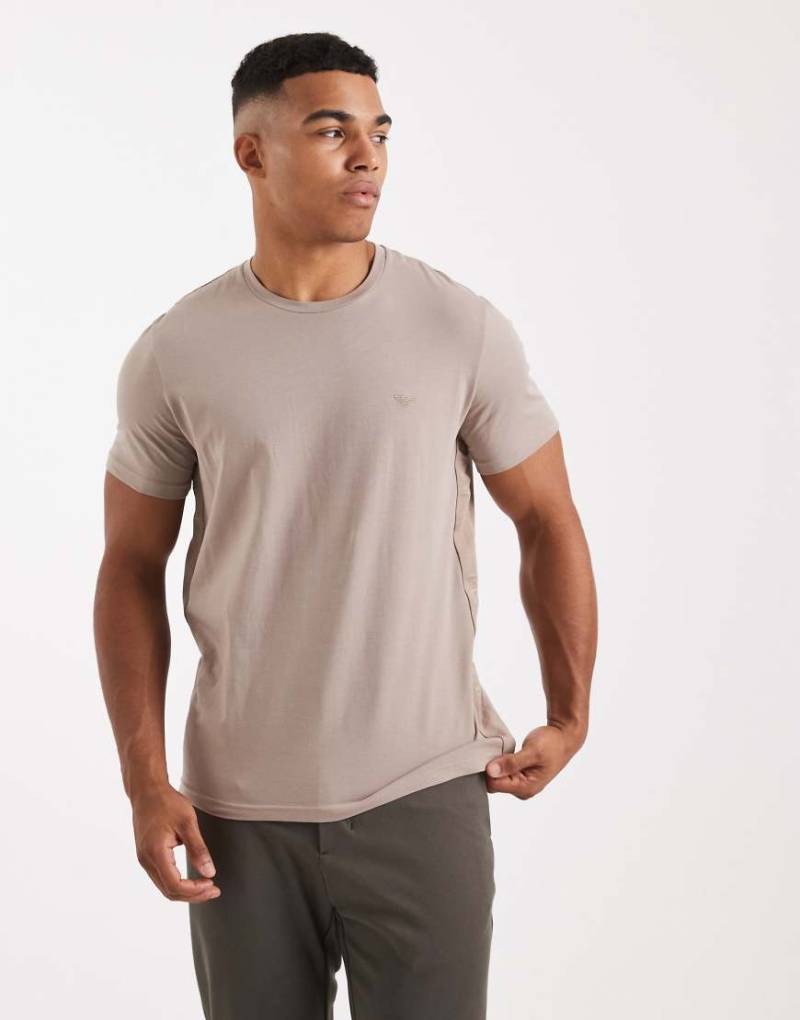 Emporio Armani - Lounge-T-Shirt in Steinbeige-Neutral Emporio Armani - Lounge-T-Shirt in Steinbeige-Neutral von Emporio Armani