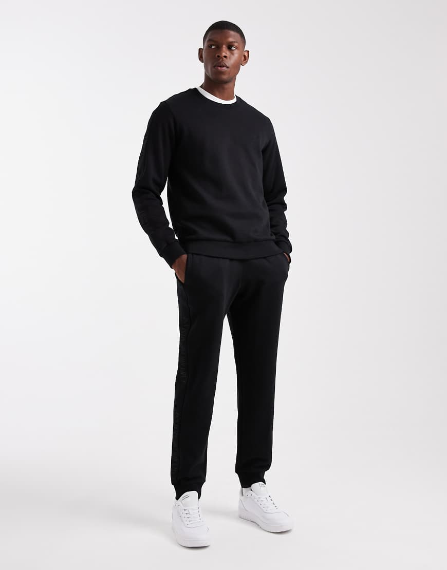 Emporio Armani - Lounge-Trainingsanzug in Schwarz mit Logo-Band von Emporio Armani