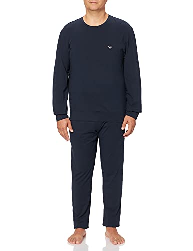 Emporio Armani Loungewear-Set für Herren mit Pullover, Pullover und Hose, Marineblau, Größe XL von Emporio Armani