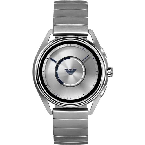 Emporio Armani Matteo Herren Digitaluhr mit Edelstahlarmband in Silberton ART5006 von Emporio Armani
