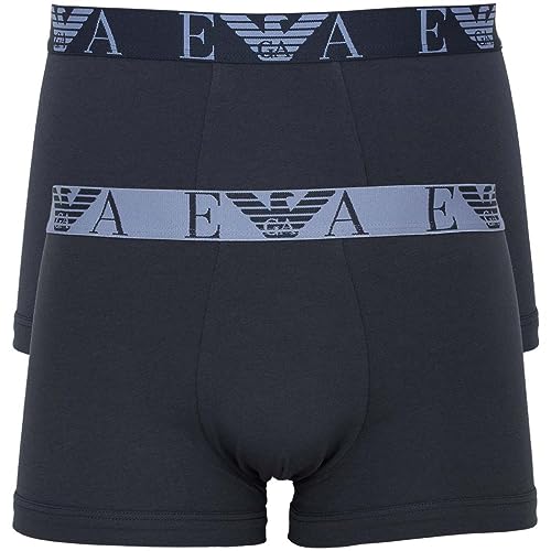 Emporio Armani Men's 2-Pack Bold Monogram Trunk, Marine/Marine, X-Large von Emporio Armani