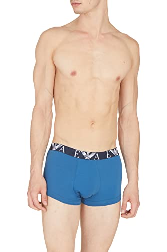 Emporio Armani Men's 2-Pack Bold Monogram Trunks, Marine/Octanium, L von Emporio Armani