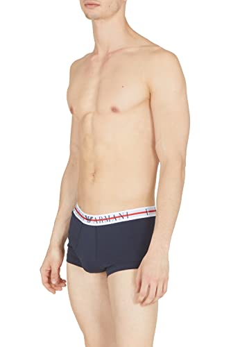 Emporio Armani Men's 3-Pack Mixed Waistband Trunks, Marine/Marine/Marine, XL von Emporio Armani