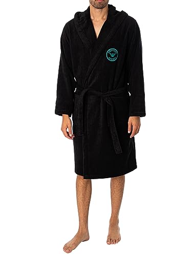 Emporio Armani Men's Bathrobe Micro Sponge, Black, Large von Emporio Armani