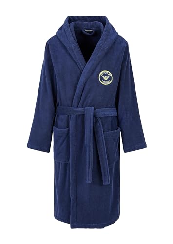 Emporio Armani Men's Bathrobe Micro Sponge, Ink, Large von Emporio Armani