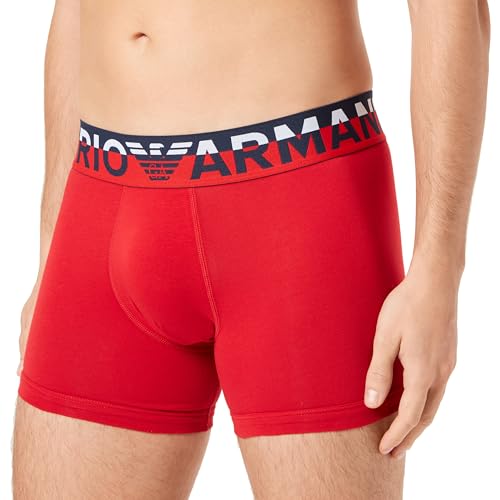 Emporio Armani Men's Boxer Megalogo, Red, X-Large von Emporio Armani