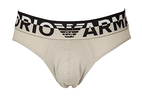 Emporio Armani Men's Brief Megalogo, Pebble, X-Large von Emporio Armani