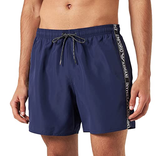 Emporio Armani Men's Denim Tape Boxer Short Swim Trunks, Eclipse, 48 von Emporio Armani