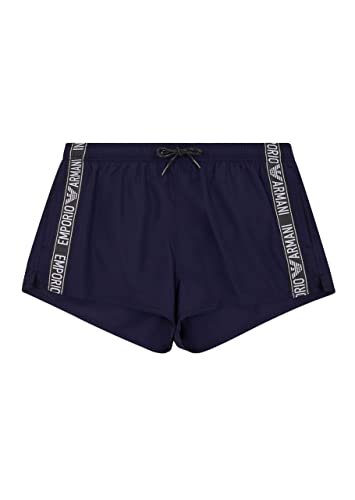 Emporio Armani Men's Denim Tape Shorts Swim Trunks, Eclipse, 50 von Emporio Armani