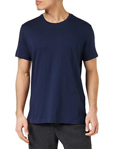 Emporio Armani Men's Eagle Patch Crew Neck T-Shirt, Navy Blue, L von Emporio Armani