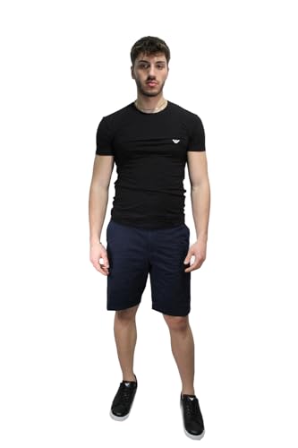 Emporio Armani Men's Eagle Patch Short Bermuda, Navy Blue, L von Emporio Armani