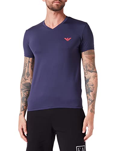 Emporio Armani Men's Essential Microfiber T-Shirt, Eclipse, M von Emporio Armani