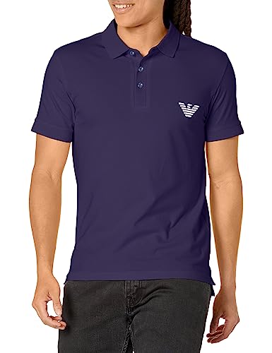 Emporio Armani Men's Essential Short Sleeve Polo Shirt, Eclipse, XL von Emporio Armani