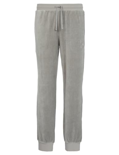 Emporio Armani Men's Jacquard Chenille Cuffed Trousers with Bold Logo, Pebble, X-Large von Emporio Armani