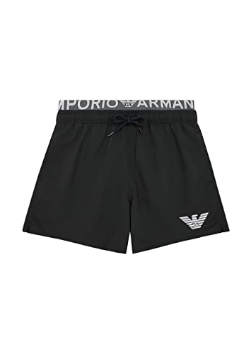 Emporio Armani Men's Man's Logo Band Boxer Swim Trunks, Black, 54 von Emporio Armani
