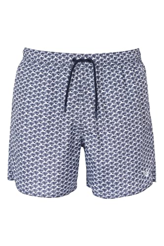 Emporio Armani Men's Micropattern Boxer Short Swim Trunks, White, 50 von Emporio Armani