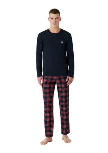 Emporio Armani Men's Pajamas Tartan Flannel, Check Marine/Red, Large von Emporio Armani