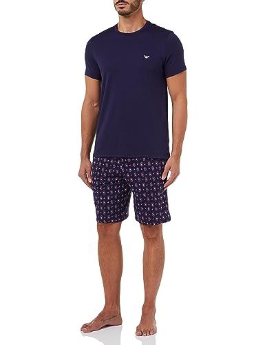 Emporio Armani Men's Pattern Mix Pajama Set Pajamas, Cachemire/Eclipse, XL von Emporio Armani