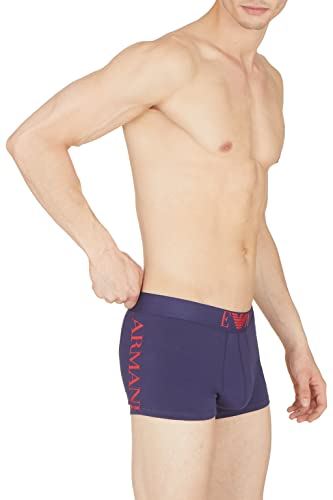 Emporio Armani Men's Shiny Big Logo Trunks, Eclipse, M von Emporio Armani