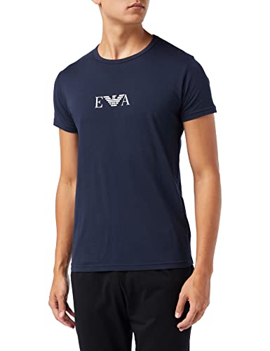 Emporio Armani Herren 2-pak T-shirt Essential Monogram herren t shirts kurze ärmel, 27435 Blue, M EU von Emporio Armani