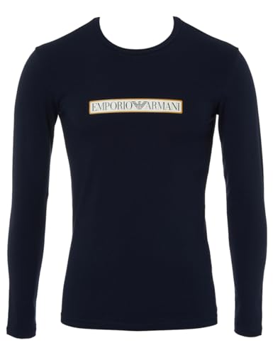 Emporio Armani Men's T-Shirt Logo Label, Marine, X-Large von Emporio Armani