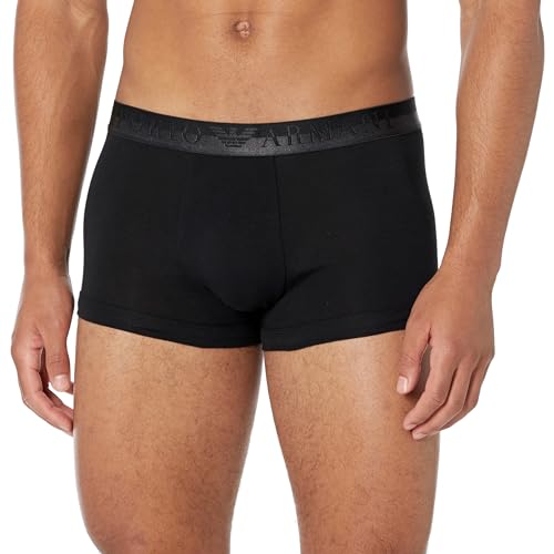 Emporio Armani Men's Trunk Christmas Shiny Logo, Black, X-Large von Emporio Armani