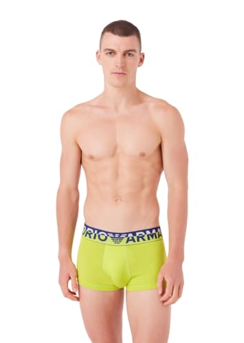 Emporio Armani Men's Trunk Megalogo, Lime, X-Large von Emporio Armani