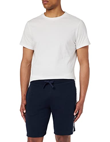 Emporio Armani Mens Men's Iconic Terry Bermuda Shorts Pants, Marine, M von Emporio Armani