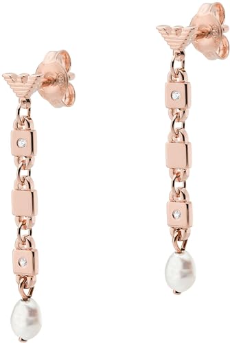 Emporio Armani Ohrringe EG3449221 Damen Ohrstecker Sterling-Silber 925 Rose weiß von Emporio Armani