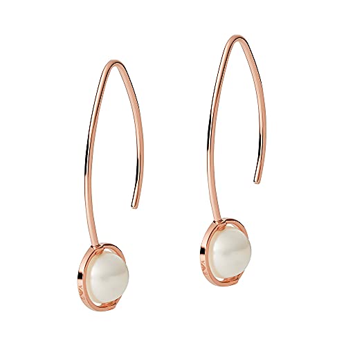 Emporio Armani Ohrringe Für Frauen, Größe: 34X11X1mm Größe Perle: 7-8mm Rose Gold Sterling Silber Ohrringe, EG3534221 von Emporio Armani