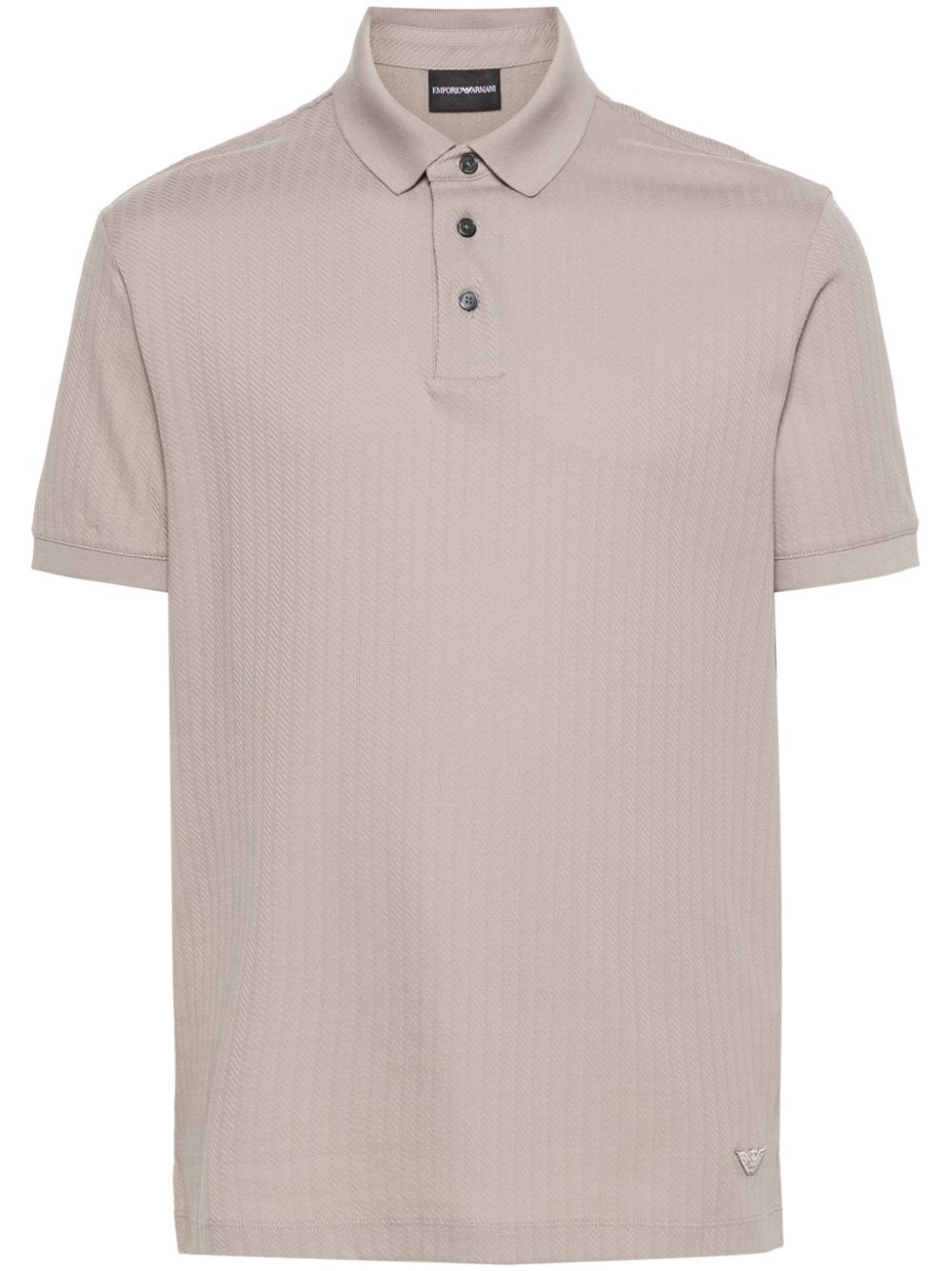 Emporio Armani Poloshirt mit Jacquardmuster - Braun von Emporio Armani