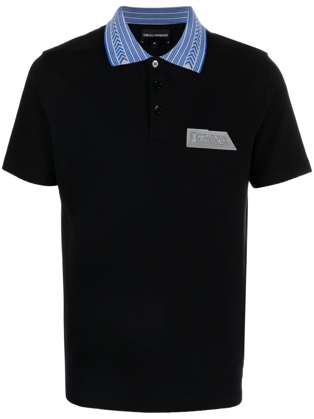 Emporio Armani Poloshirt mit Logo-Patch - Schwarz von Emporio Armani