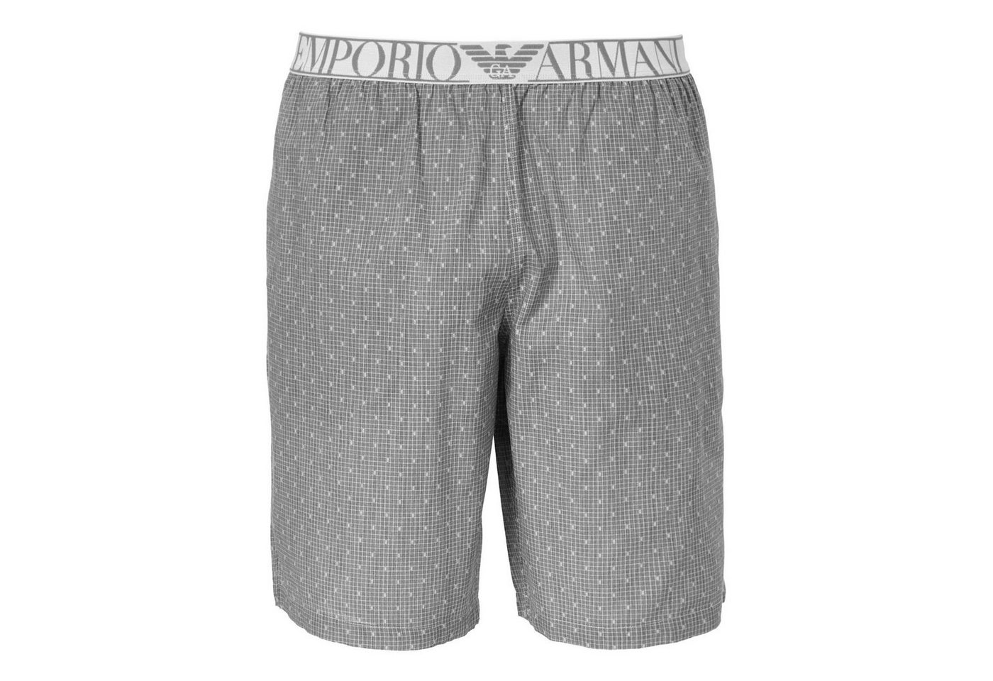 Emporio Armani Pyjamashorts Loungewear Bermuda mit platziertem Markenschriftzug am Bund von Emporio Armani