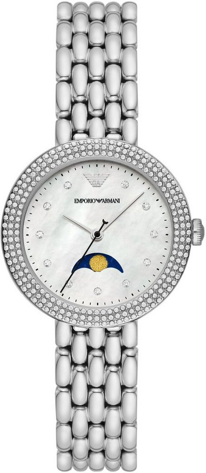 Emporio Armani Quarzuhr AR11461, Armbanduhr, Damenuhr, Perlmutt, analog von Emporio Armani