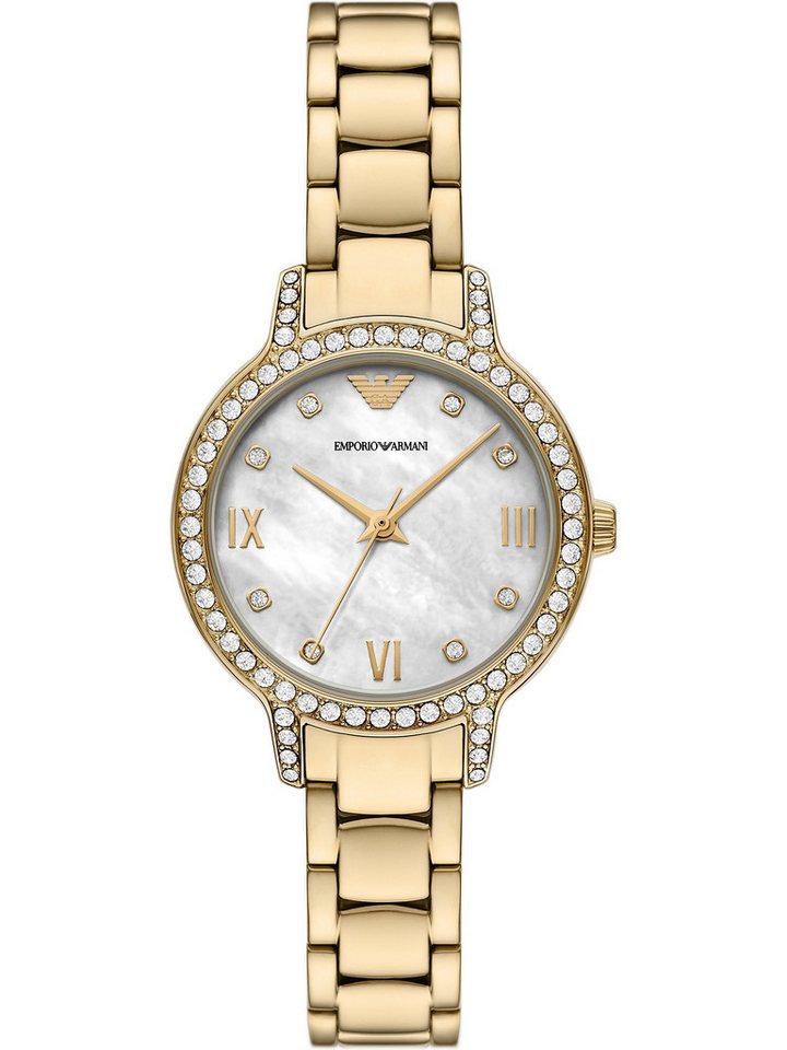 Emporio Armani Quarzuhr Emporio Armani Damen-Uhren Analog Quarz, Klassikuhr Emporio Armani Quarzuhr Emporio Armani Damen-Uhren Analog Quarz, Klassikuhr von Emporio Armani