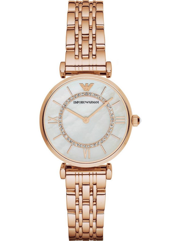 Emporio Armani Quarzuhr Emporio Armani Damen-Uhren Analog Quarz von Emporio Armani