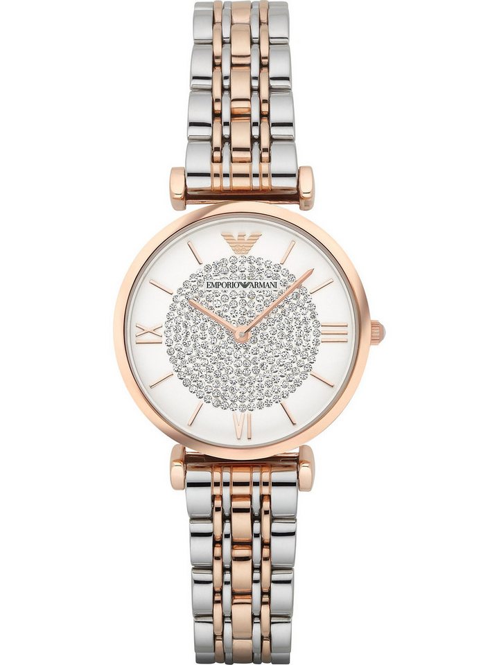 Emporio Armani Quarzuhr Emporio Armani Damen-Uhren Analog Quarz von Emporio Armani