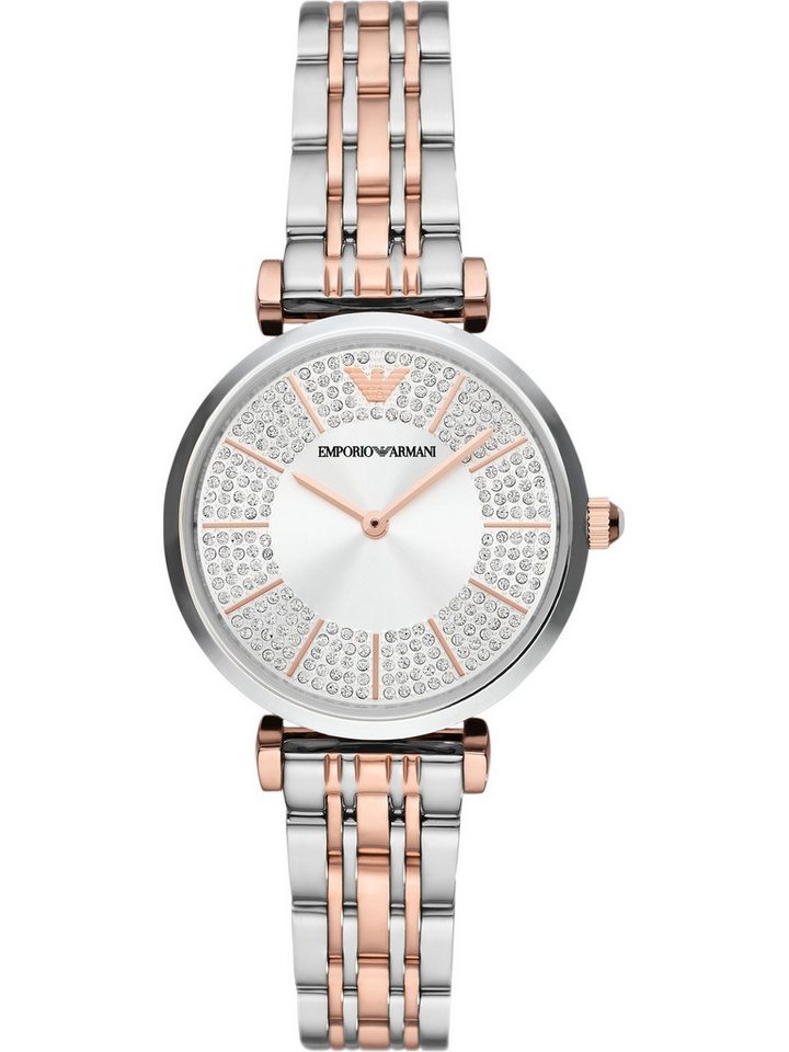 Emporio Armani Quarzuhr Emporio Armani Damen-Uhren Analog Quarz von Emporio Armani